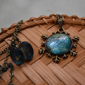 Téli éj – nyaklánc és fülbevaló