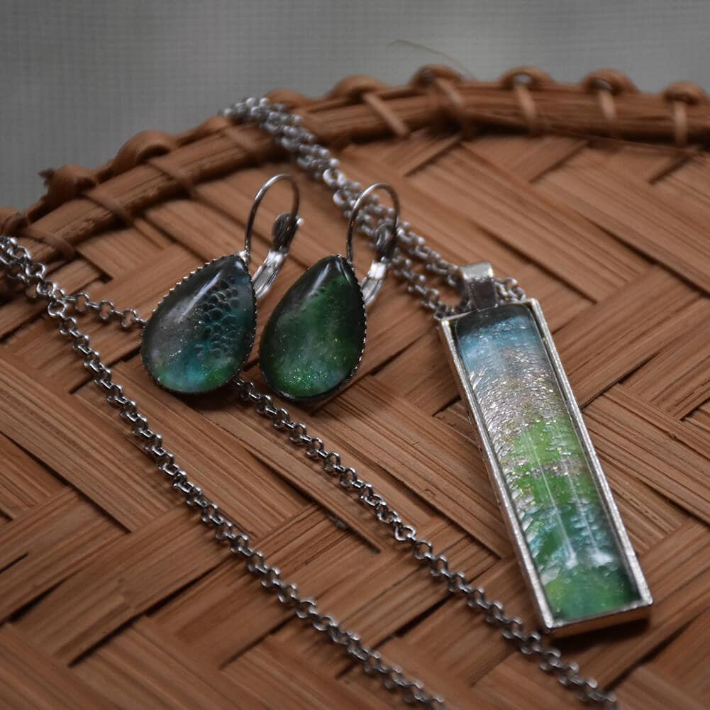 Föveny - nyaklánc és fülbevaló