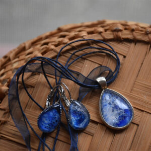 Csepp a tengerben – nyaklánc és fülbevaló